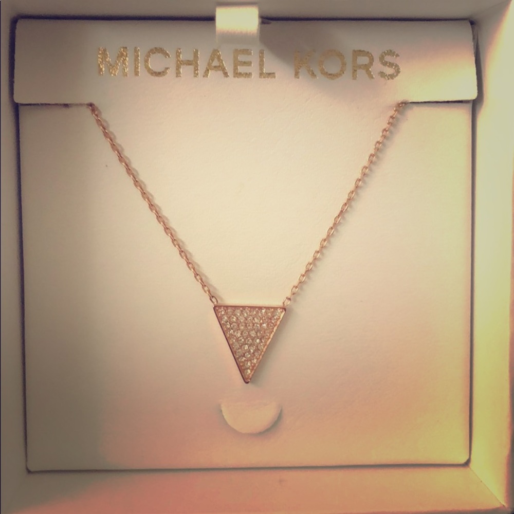Michael Kors triangle necklace